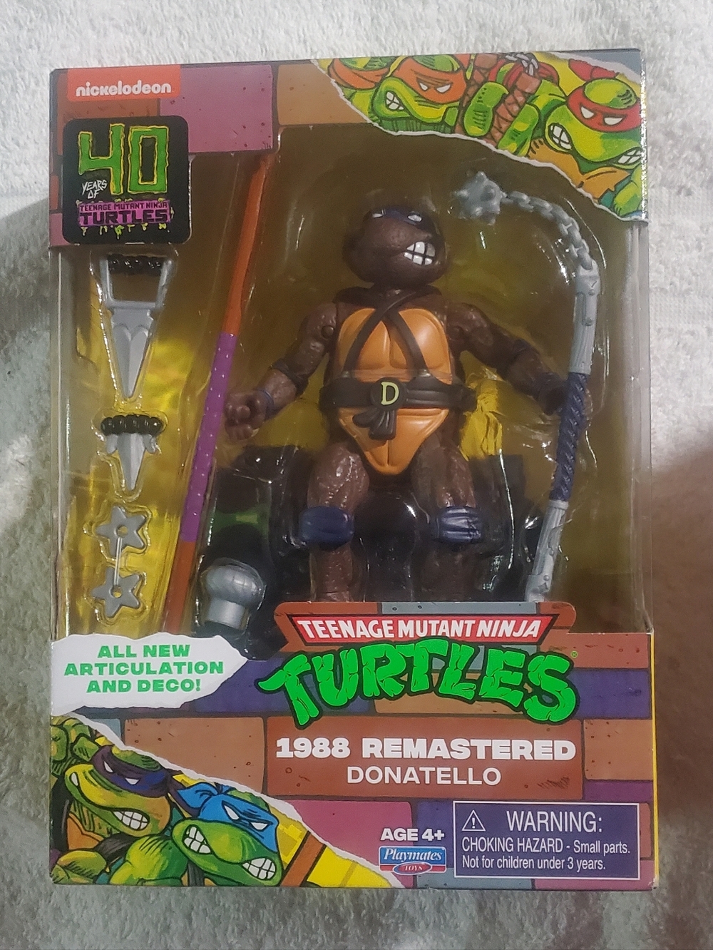 Teenage Mutant Ninja Turtles 1988 Remastered Donatello Action Figure